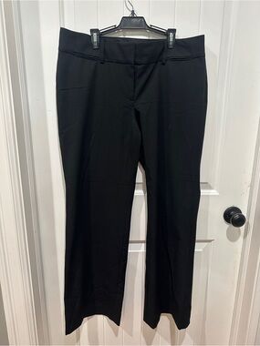 LOFT Black Women's Straight-Leg Dress Marisa Trousers